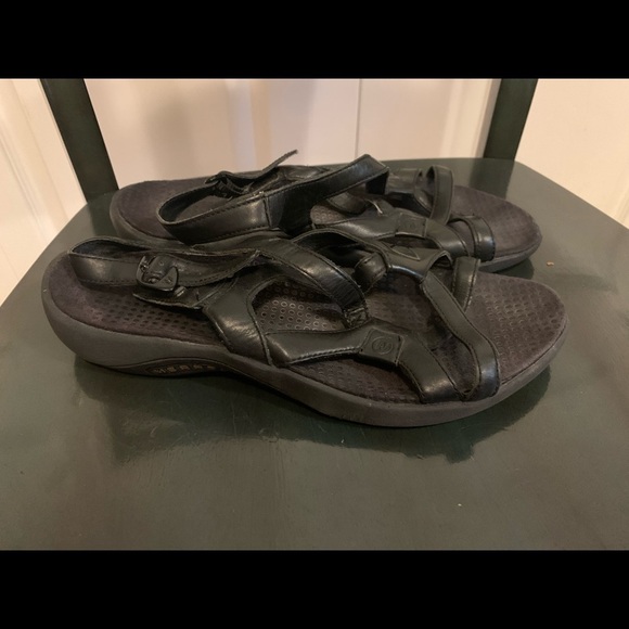Womens black Merrell performance footwear sandals - Picture 3 of 6